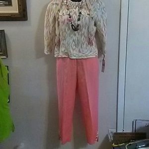 Ruby Rd. Multi Jacket w/Shrimp Pants